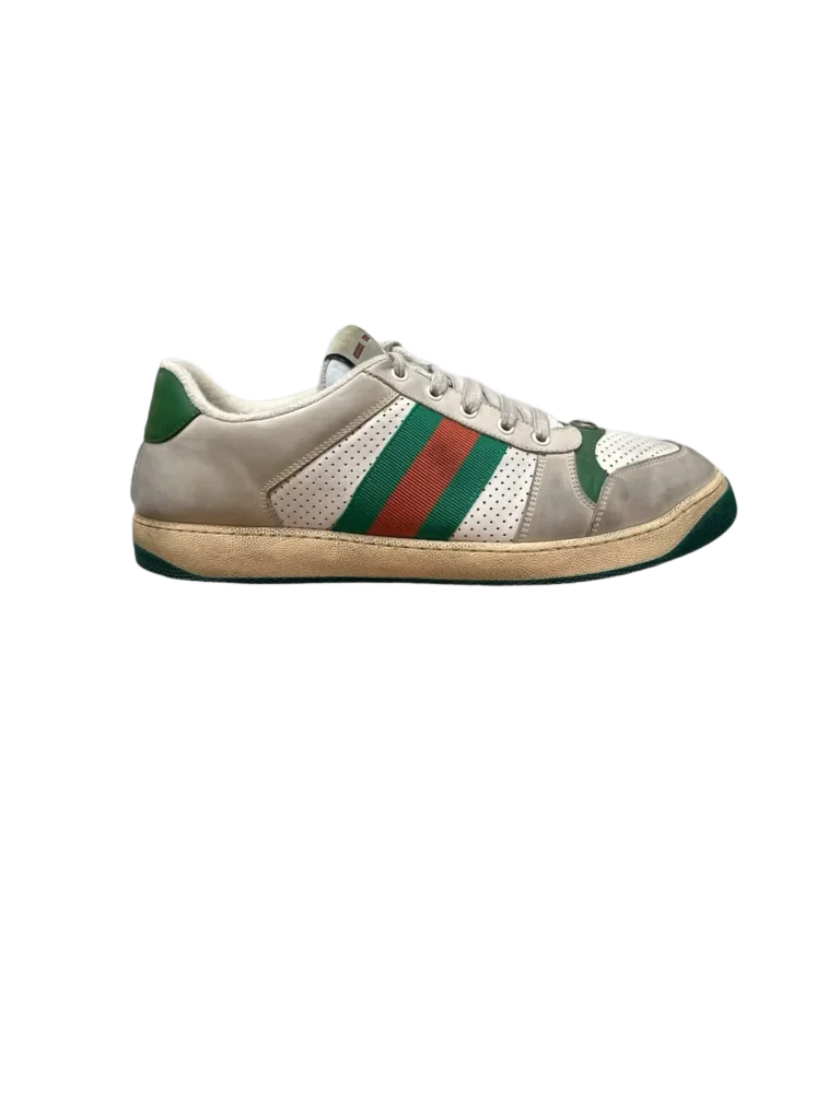Screener leather sneakers with web detail, 11.5.