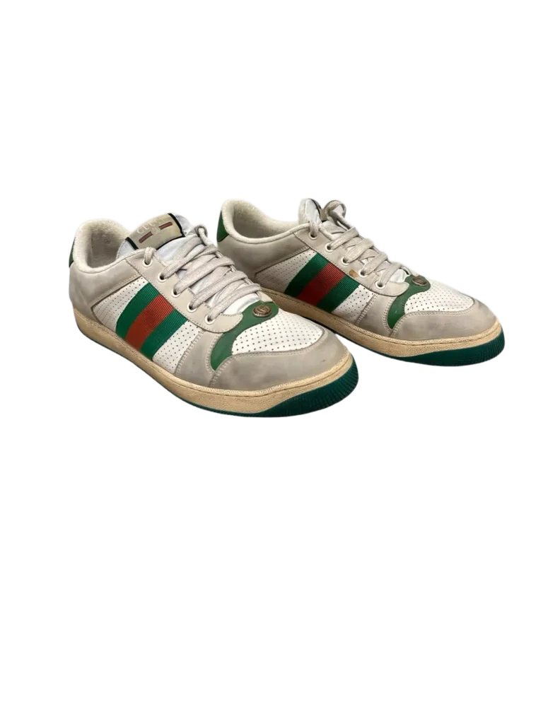 Screener leather sneakers with web detail, 11.5., photo 2 of 8