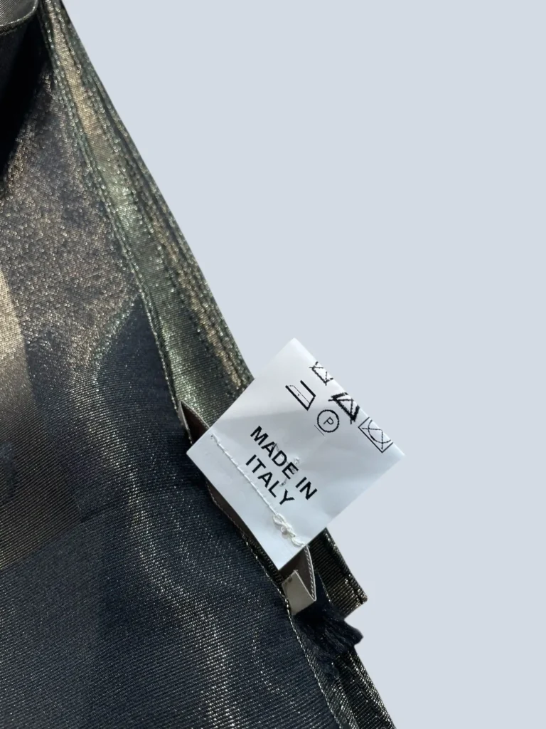 Stola in seta e lurex con logo JC all over., foto 4 di 4