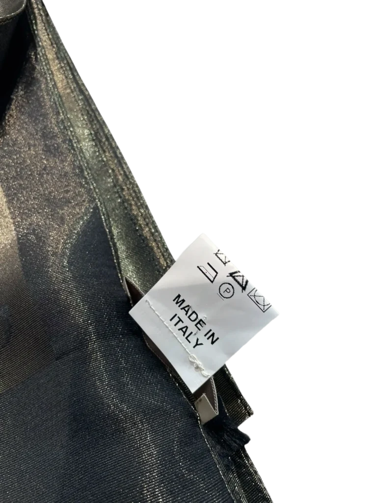 Silk and lurex stole with all-over JC logo, photo 4 of 4