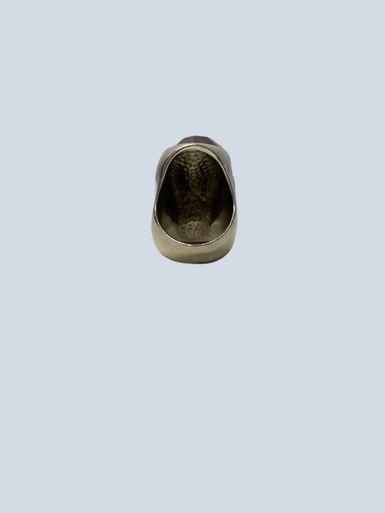 Anello a teschio in metallo con strass, 15., foto 3 di 4