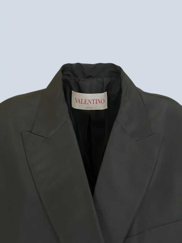 Garavani, blazer doppiopetto oversize in seta, 42., foto 5 di 11
