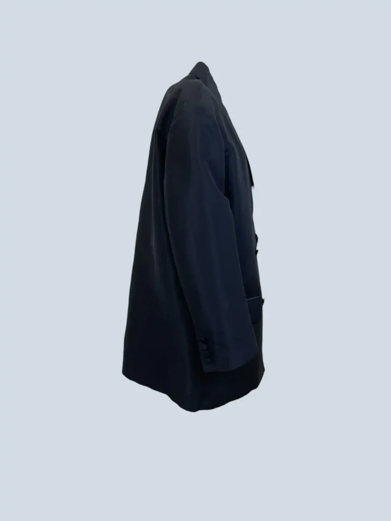 Garavani, blazer doppiopetto oversize in seta, 42., foto 2 di 11