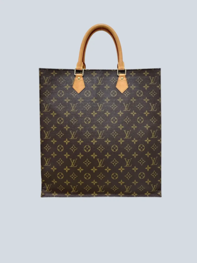 Sac Plat Monogram canvas handbag.