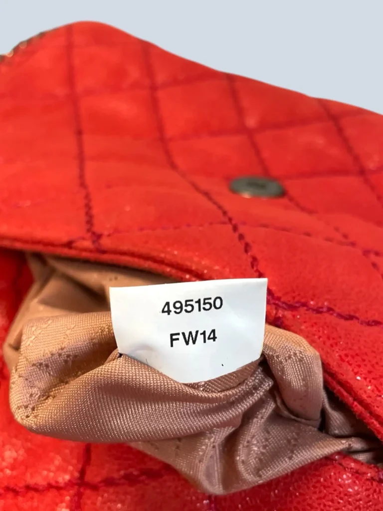 Borsa a spalla Falabella in Shaggy Deer trapuntato., foto 7 di 9