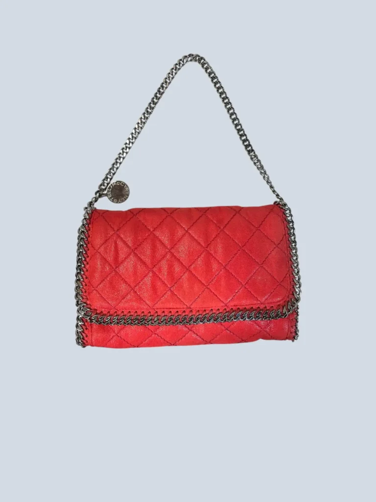 Borsa a spalla Falabella in Shaggy Deer trapuntato.