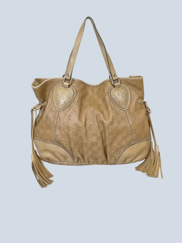 Tribeca Guccissima leather shoulder tote bag.