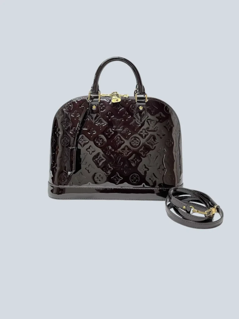 Borsa Alma PM in vernice Monogram.
