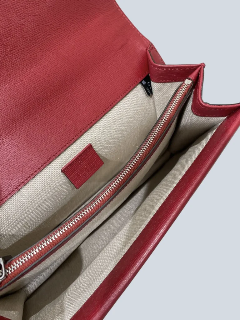 Borsa a spalla Dionysus Piccola in pelle con stampa Blooms., foto 6 di 10
