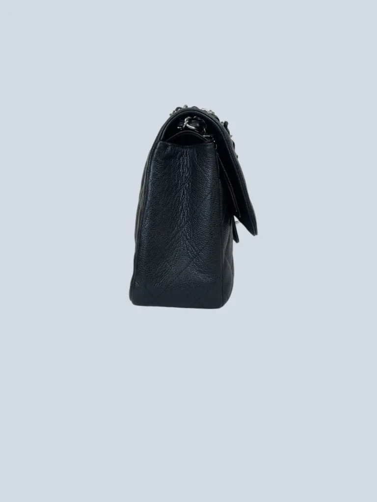 Borsa Jumbo Classic Double Flap in pelle caviar., foto 4 di 12