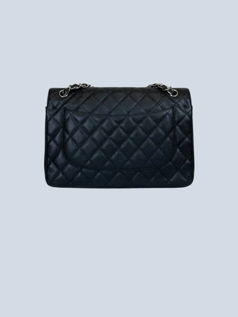 Borsa Jumbo Classic Double Flap in pelle caviar., foto 5 di 12