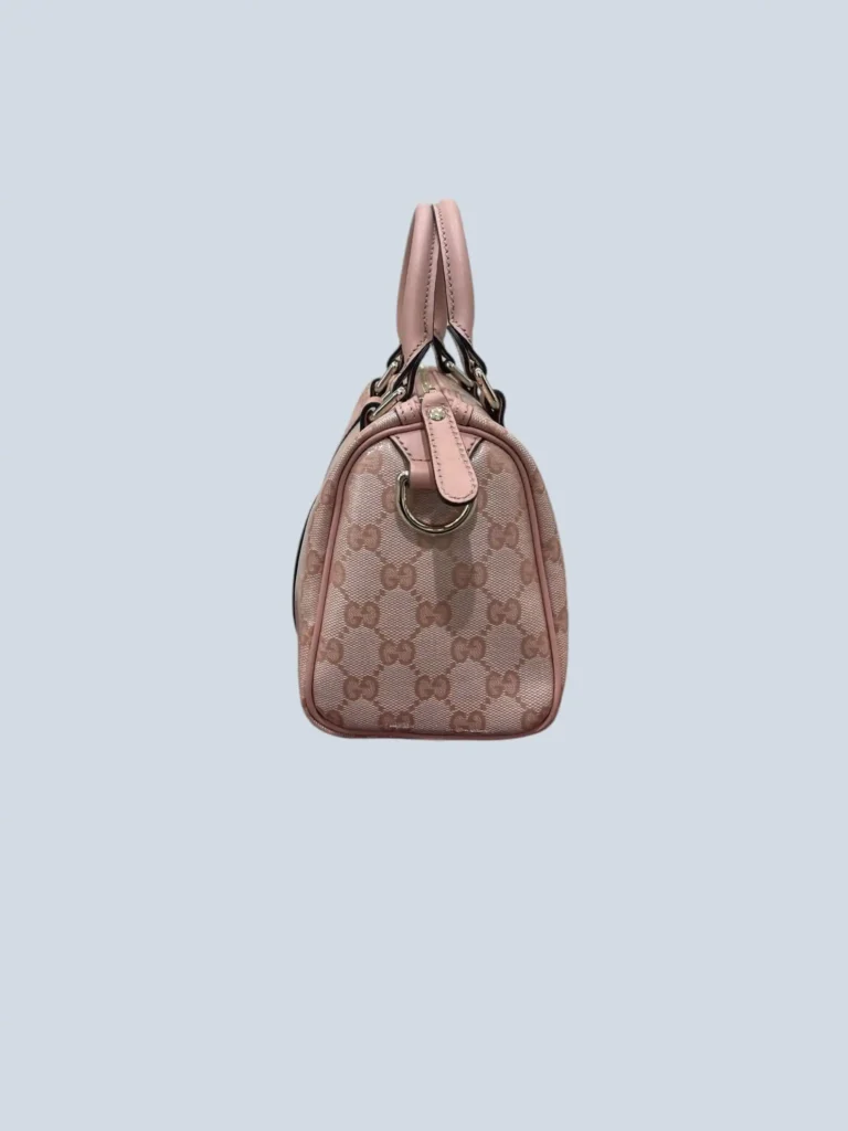 Borsa Boston Piccola in tela lucida spalmata GG Crystal., foto 3 di 10