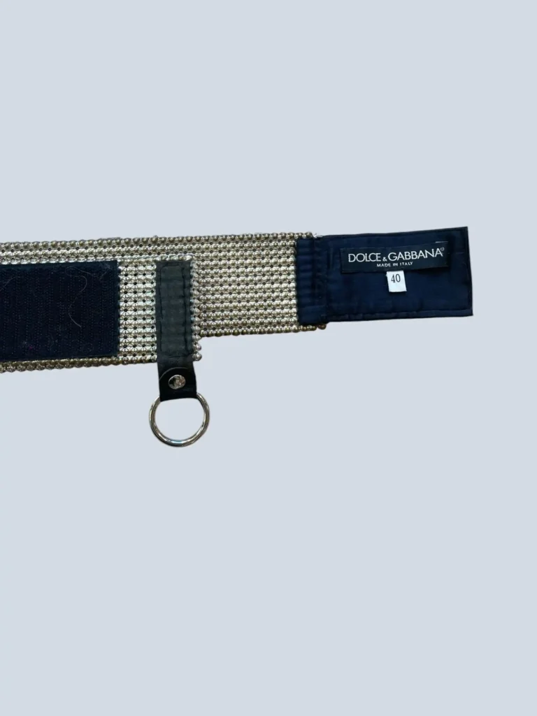 Cintura in cristalli Swarovski con anello in pelle, 85., foto 2 di 6