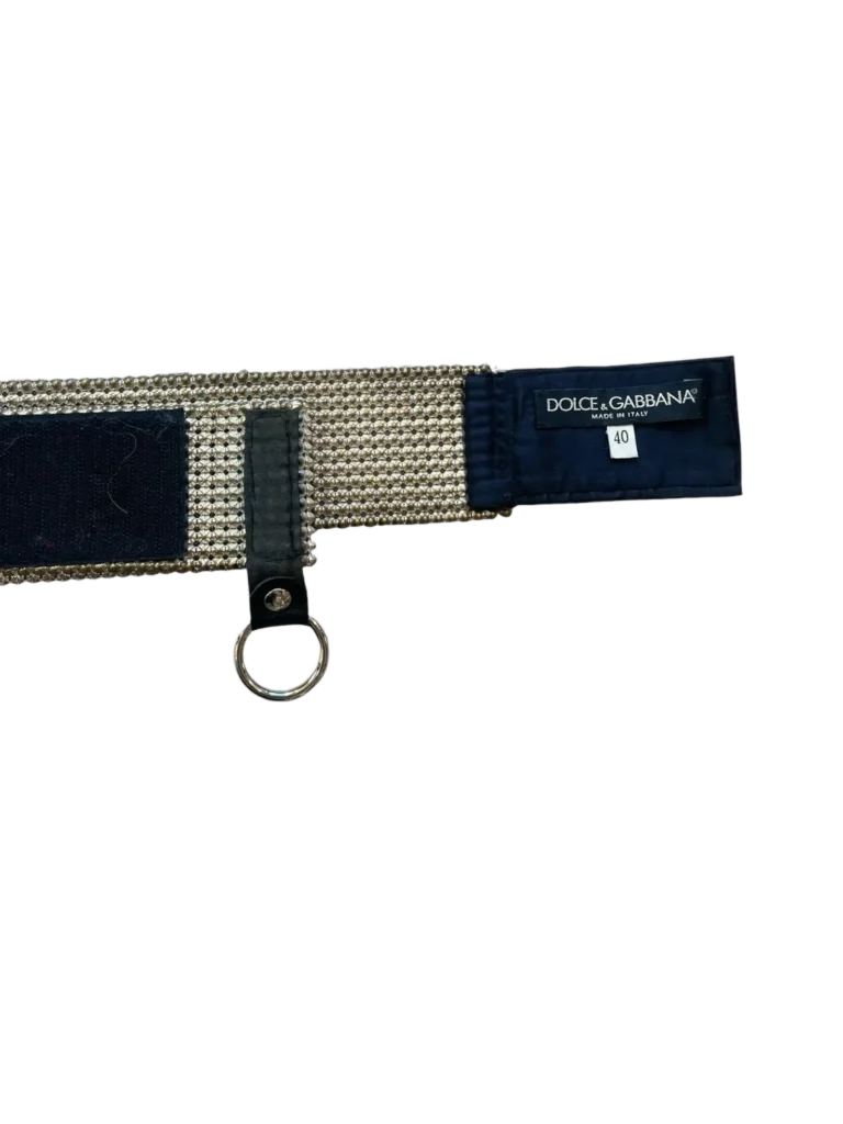 Swarovski crystal belt with leather ring, 85., photo 2 of 6