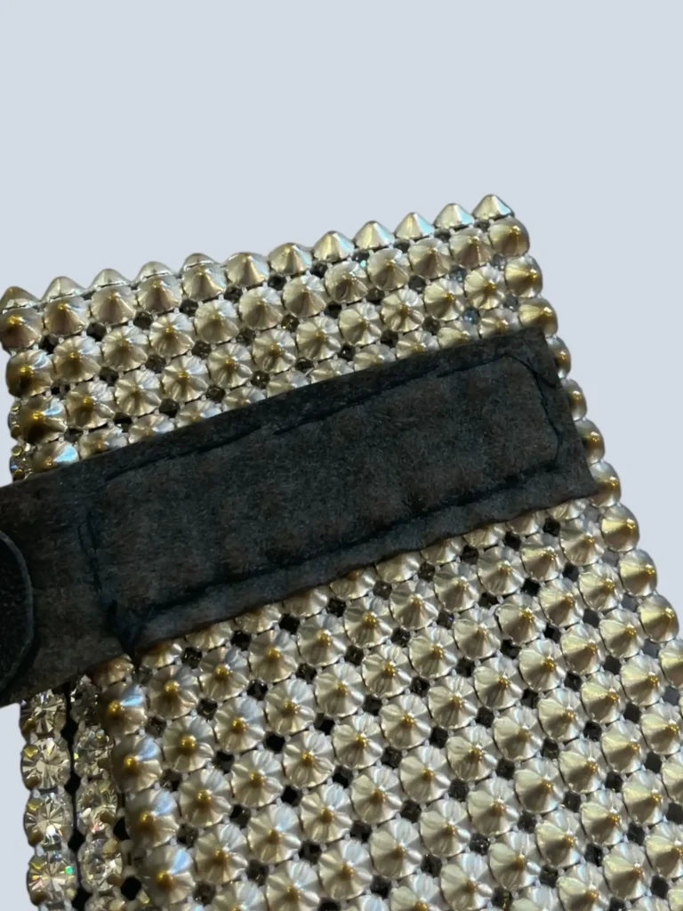 Cintura in cristalli Swarovski con anello in pelle, 85., foto 4 di 6