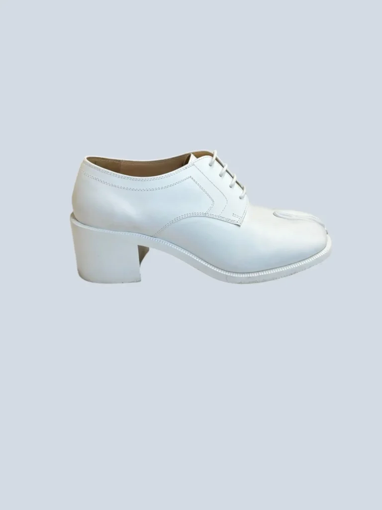Derby stringate Tabi in pelle, 39,5.
