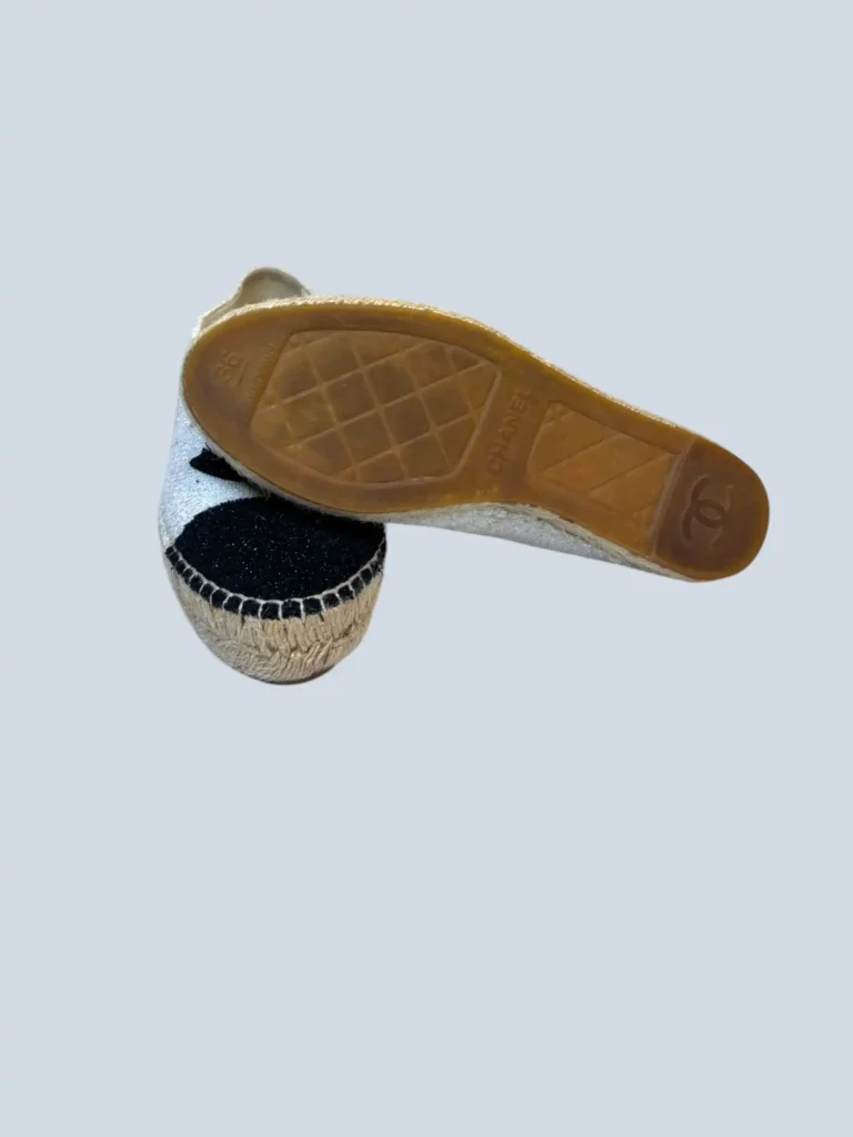 CC logo terry cloth and lurex espadrilles, 36., photo 5 of 5