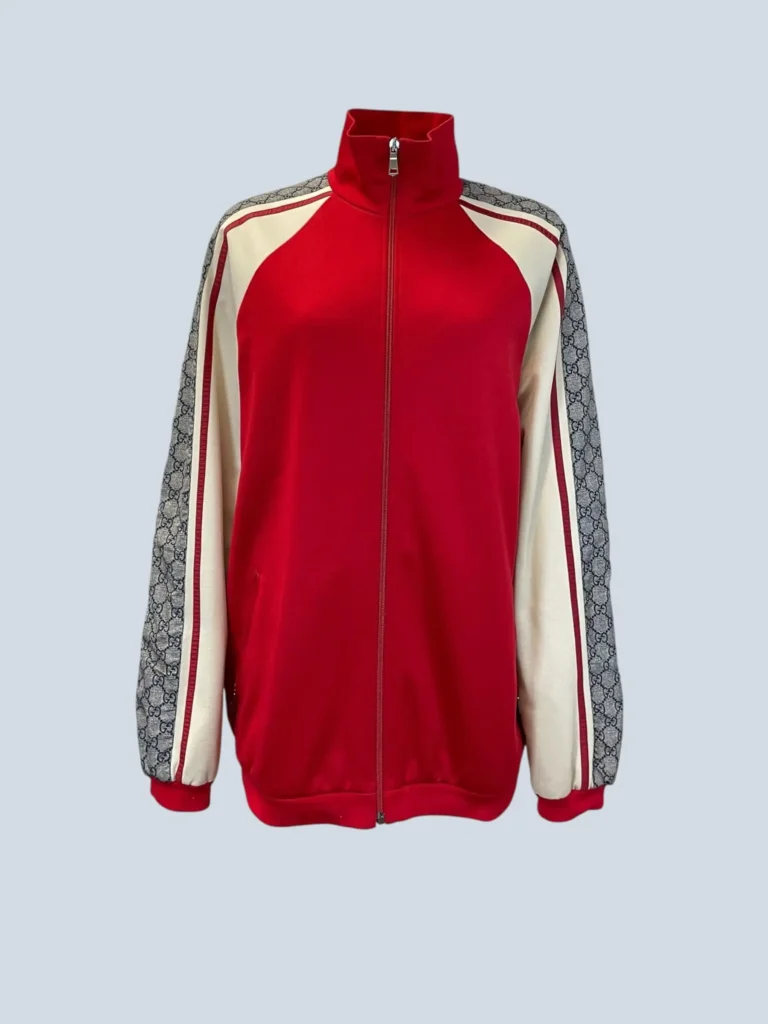 Technical jersey jacket with Monogram stripes, S.
