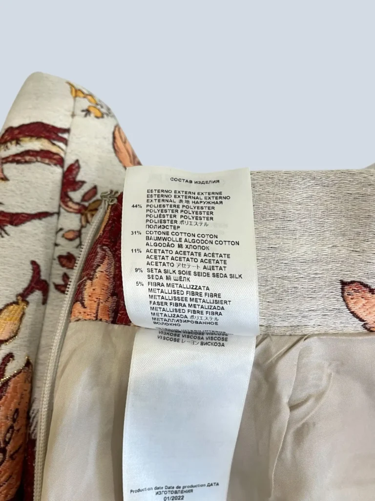 Minigonna in misto cotone jacquard, 38., foto 9 di 10