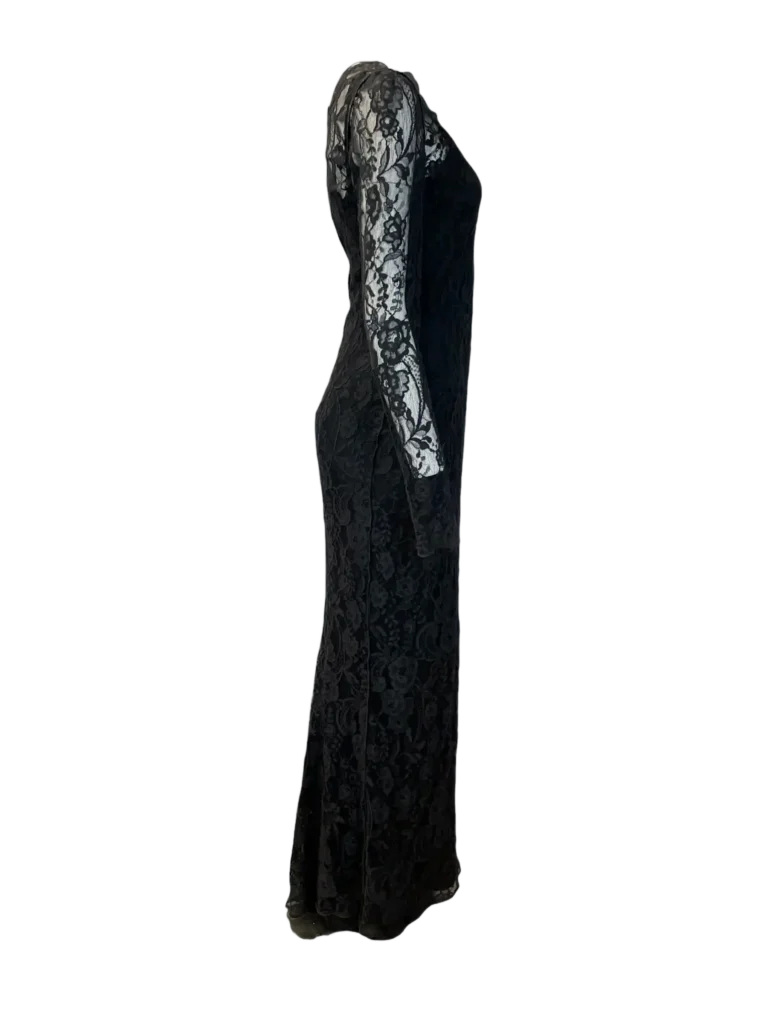 Lace maxi dress with slip, 38., photo 3 of 6