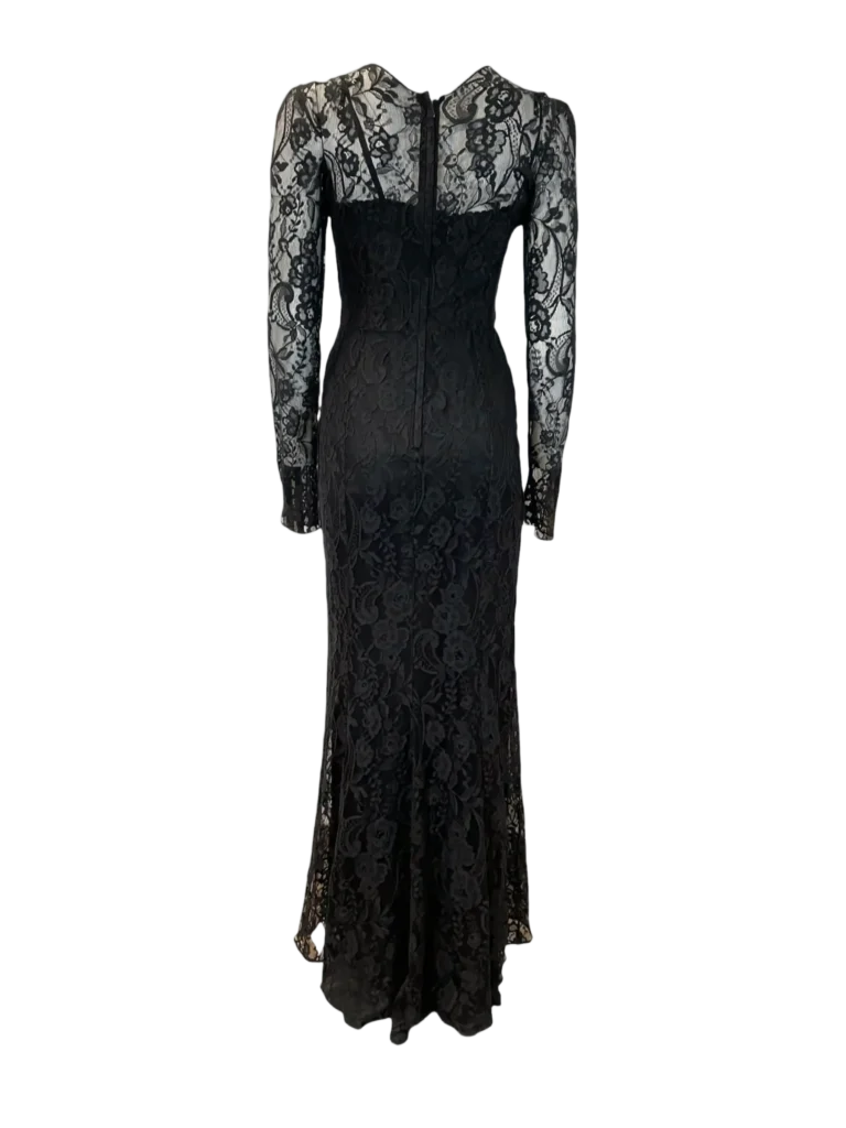 Lace maxi dress with slip, 38., photo 4 of 6