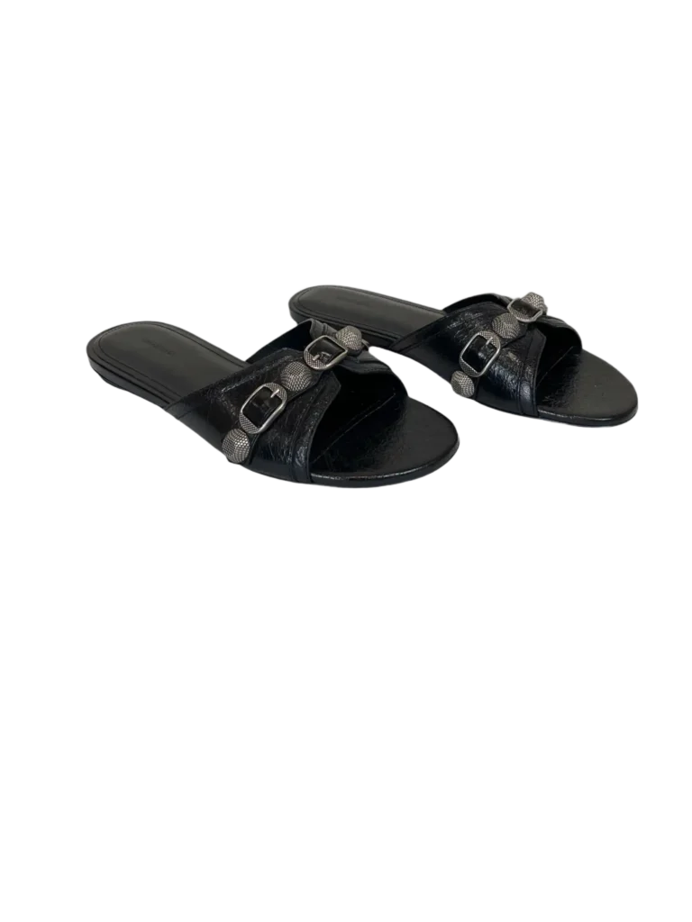 Cagole leather flat sandals, 37., photo 2 of 6