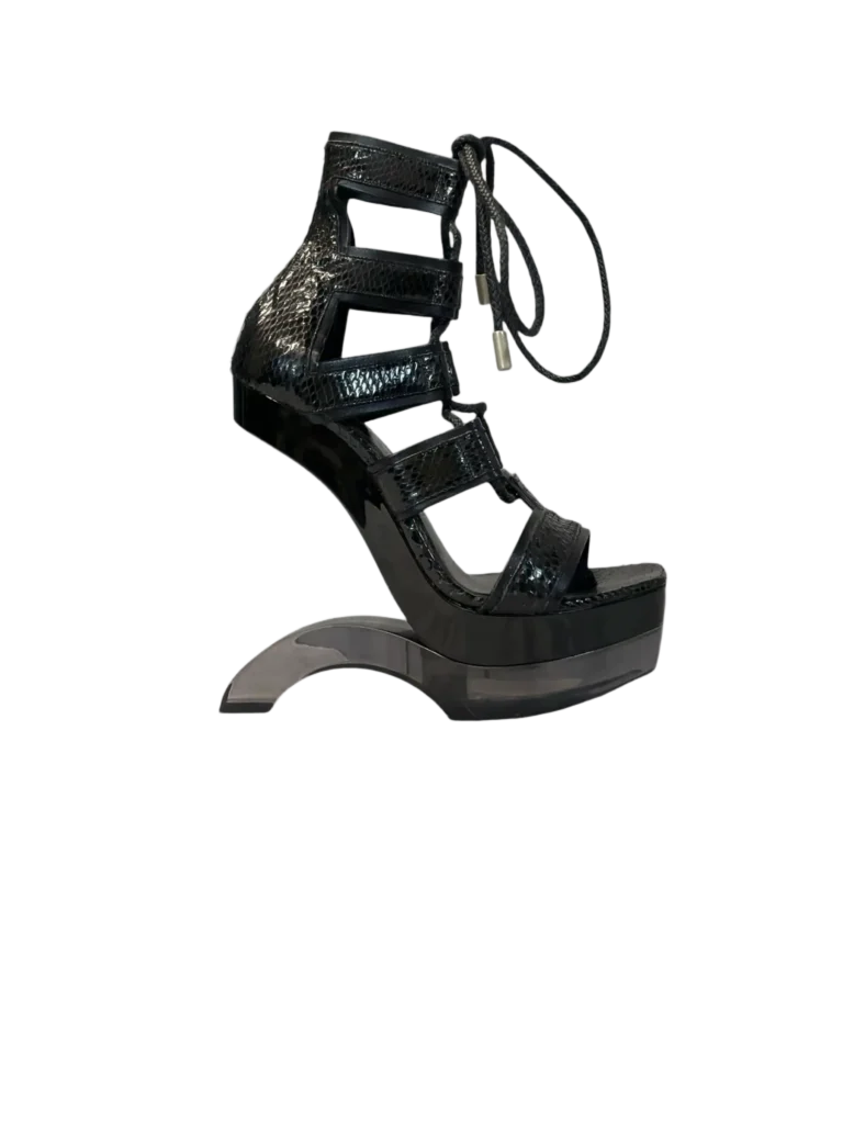 Illusion python sandals, 38.