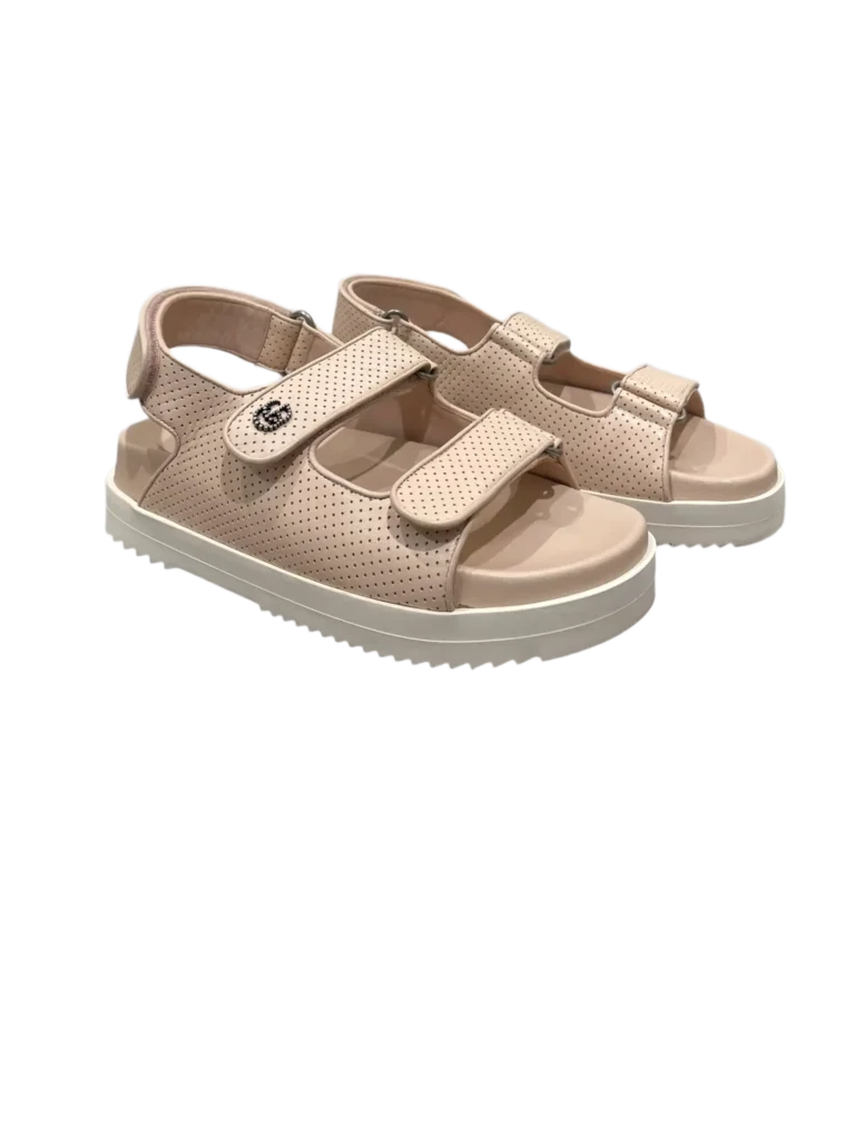 GG perforated leather sandals, 36., photo 2 of 6