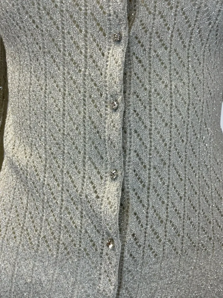 Cotton and lurex twin-set with applications, 42., photo 8 of 12