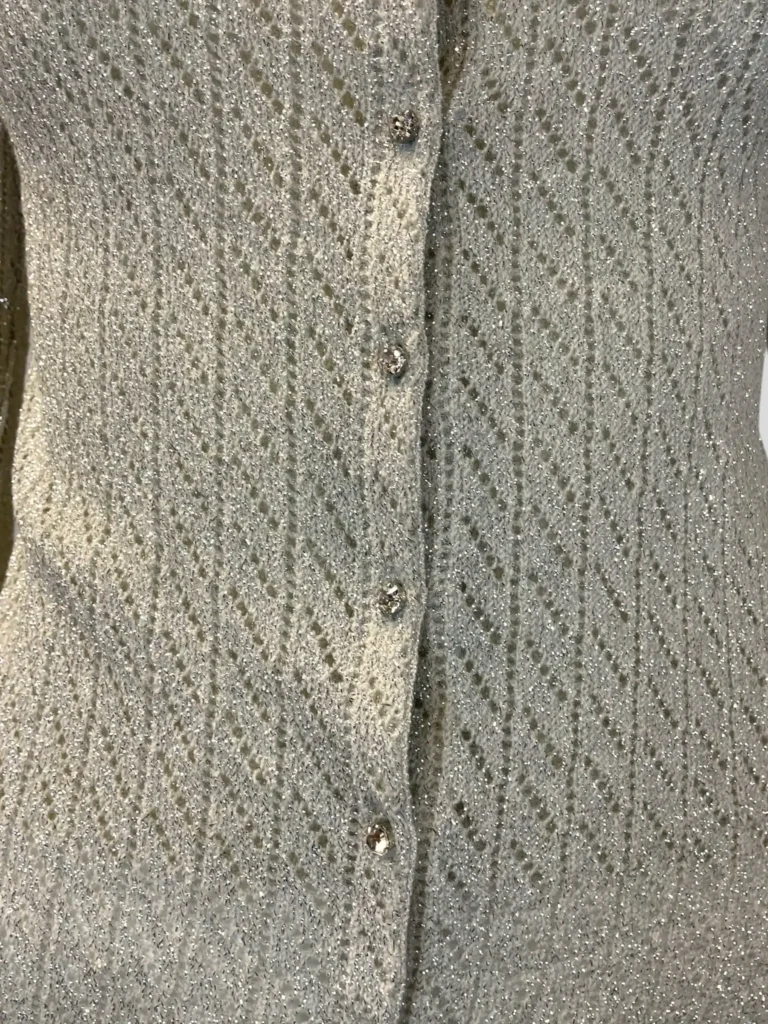 Cotton and lurex twin-set with applications, 42., photo 8 of 12
