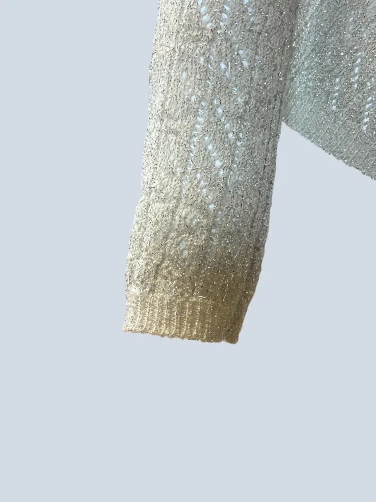 Cotton and lurex twin-set with applications, 42., photo 10 of 12