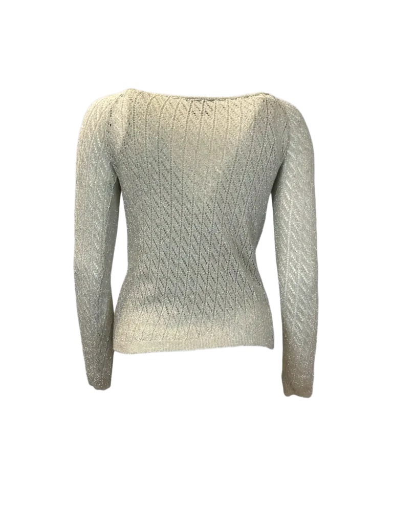 Cotton and lurex twin-set with applications, 42., photo 3 of 12