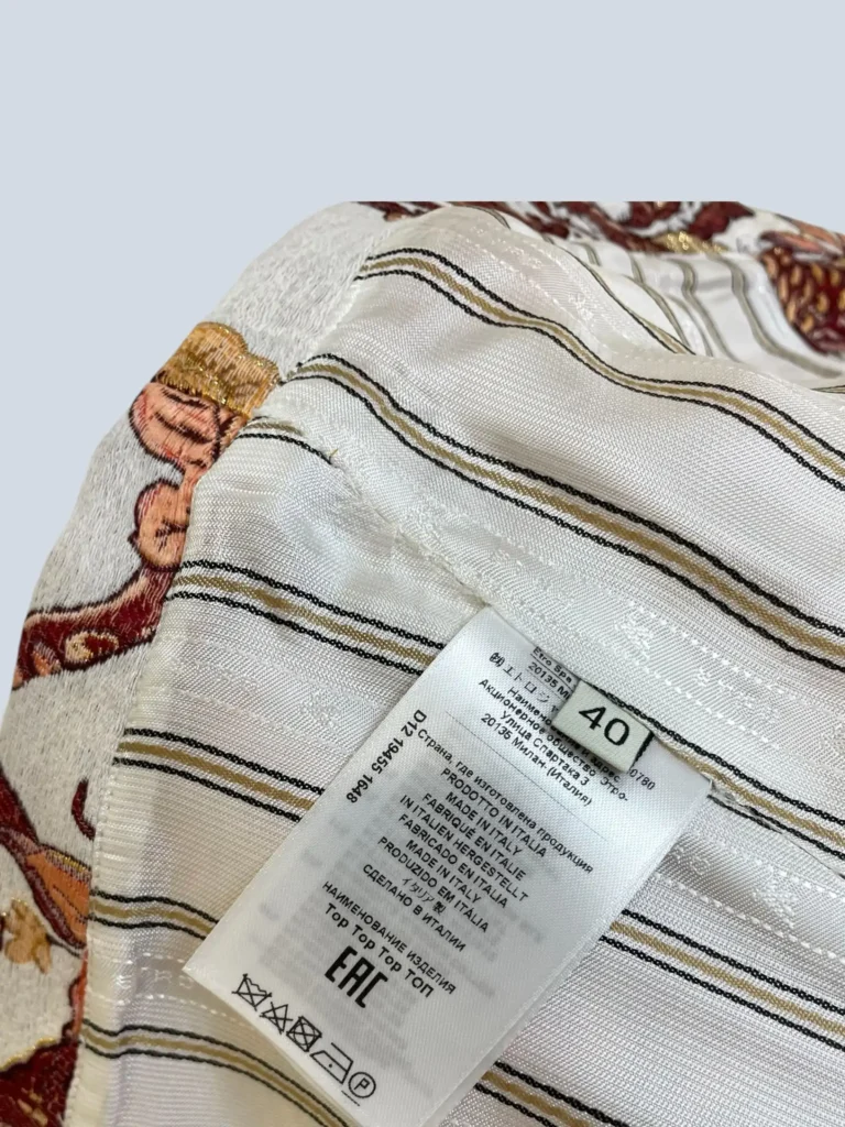 Top in misto cotone jacquard, 40., foto 6 di 8