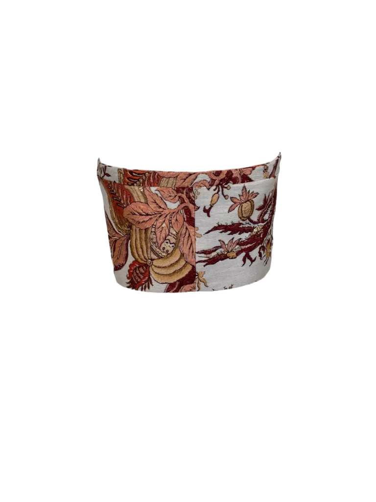 Top in misto cotone jacquard, 40., foto 4 di 8