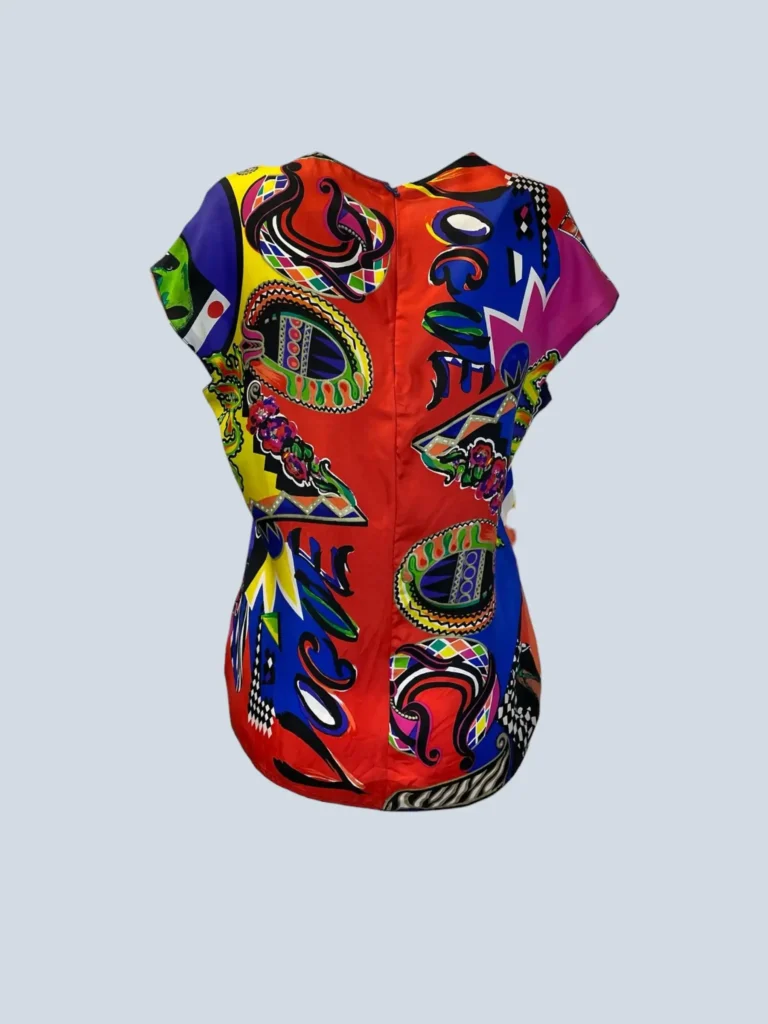 Vogue print silk top, 44., photo 4 of 8