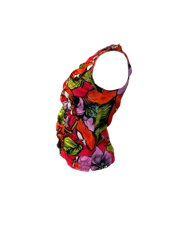 Ruffled floral top, XS., photo 3 of 6