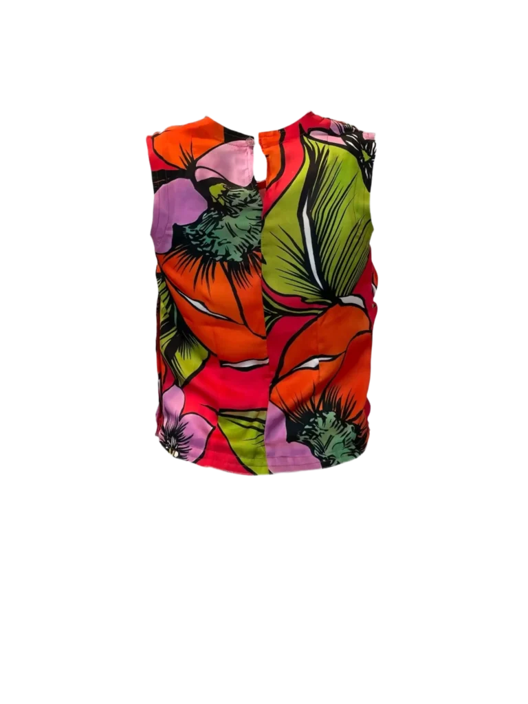 Ruffled floral top, XS., photo 4 of 6