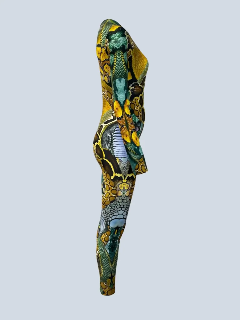 Tuta e foulard con stampa animalier, S., foto 3 di 11