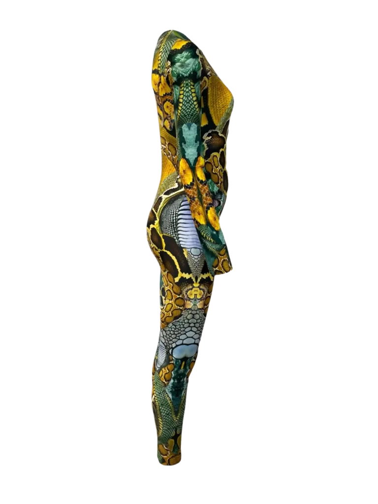 Animal print jumpsuit and scarf, S., photo 3 of 11