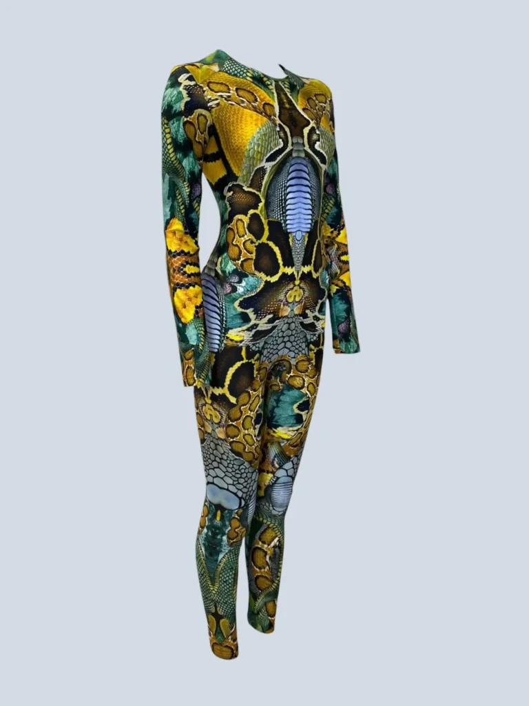 Tuta e foulard con stampa animalier, S., foto 2 di 11