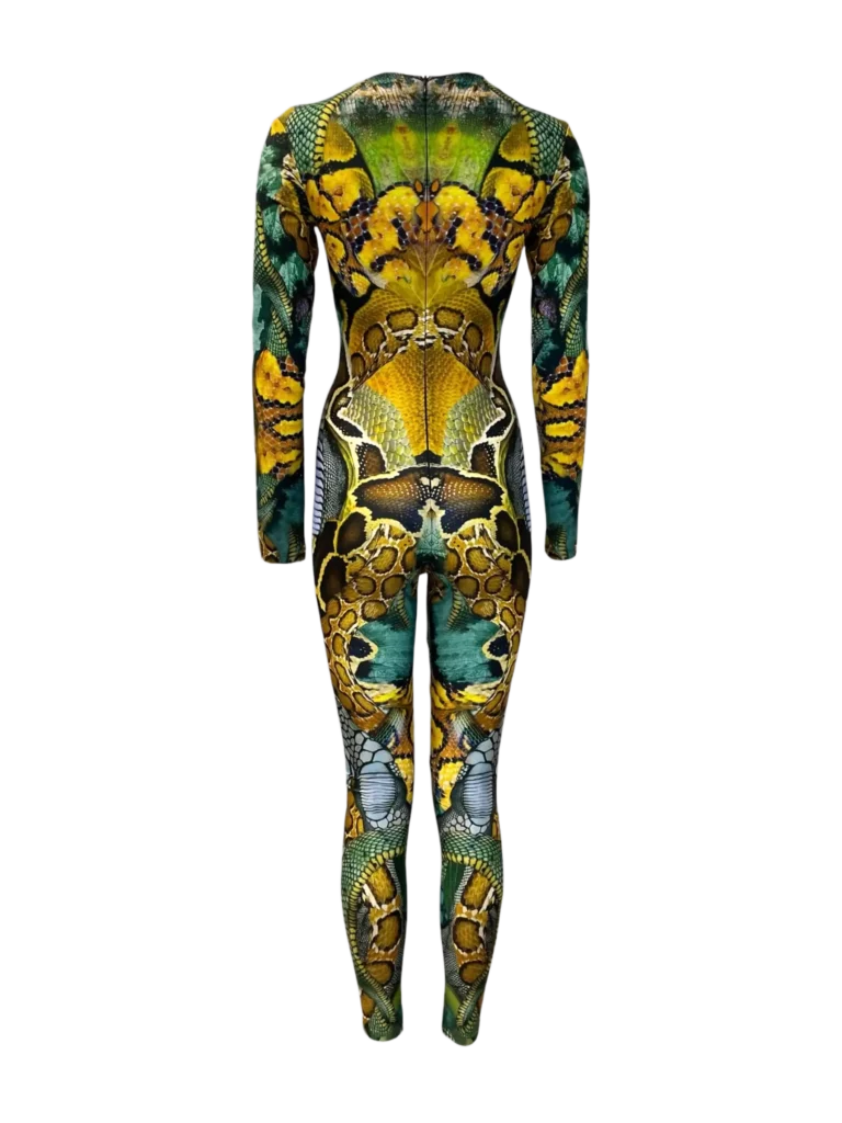 Animal print jumpsuit and scarf, S., photo 4 of 11