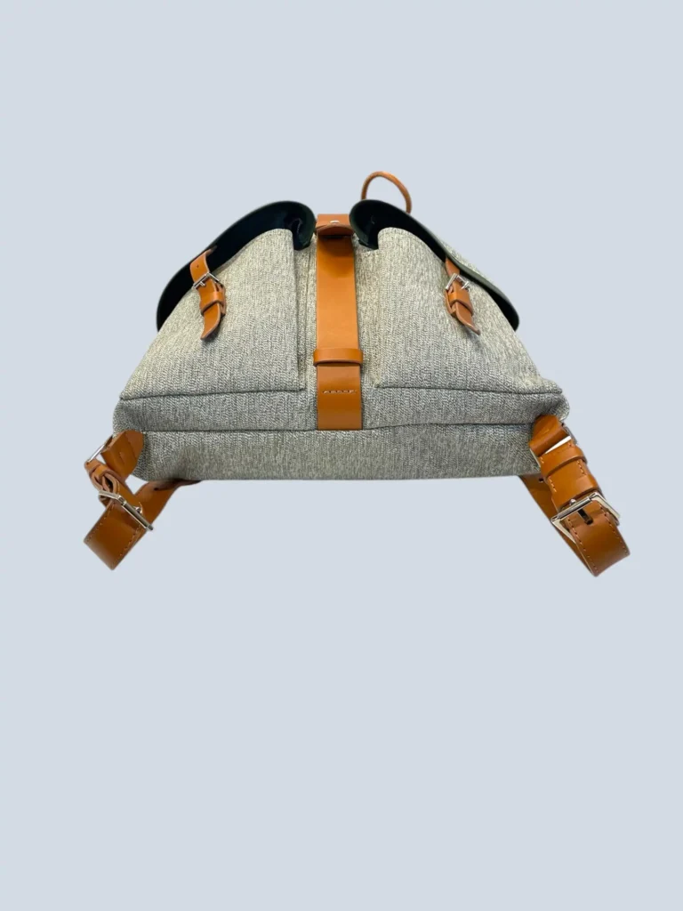Zaino in tela canvas e pelle., foto 5 di 12