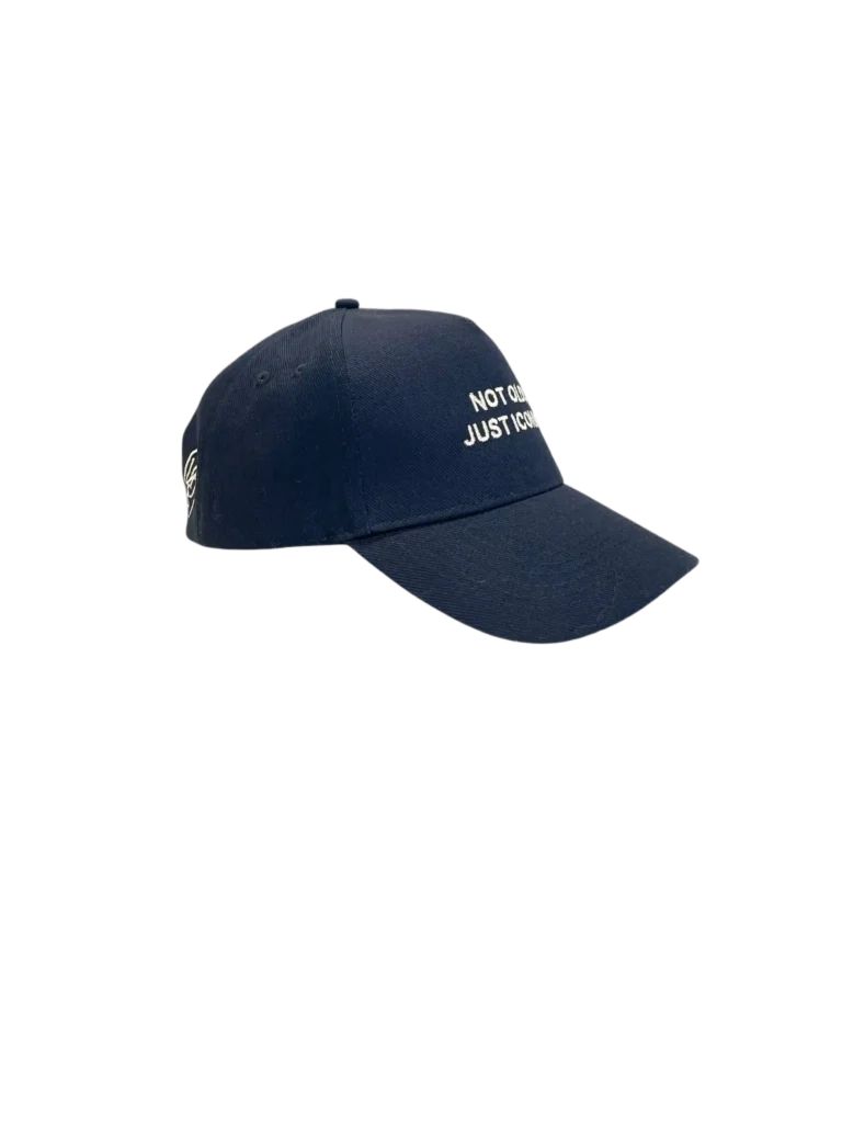 Navy blue baseball cap, OS.