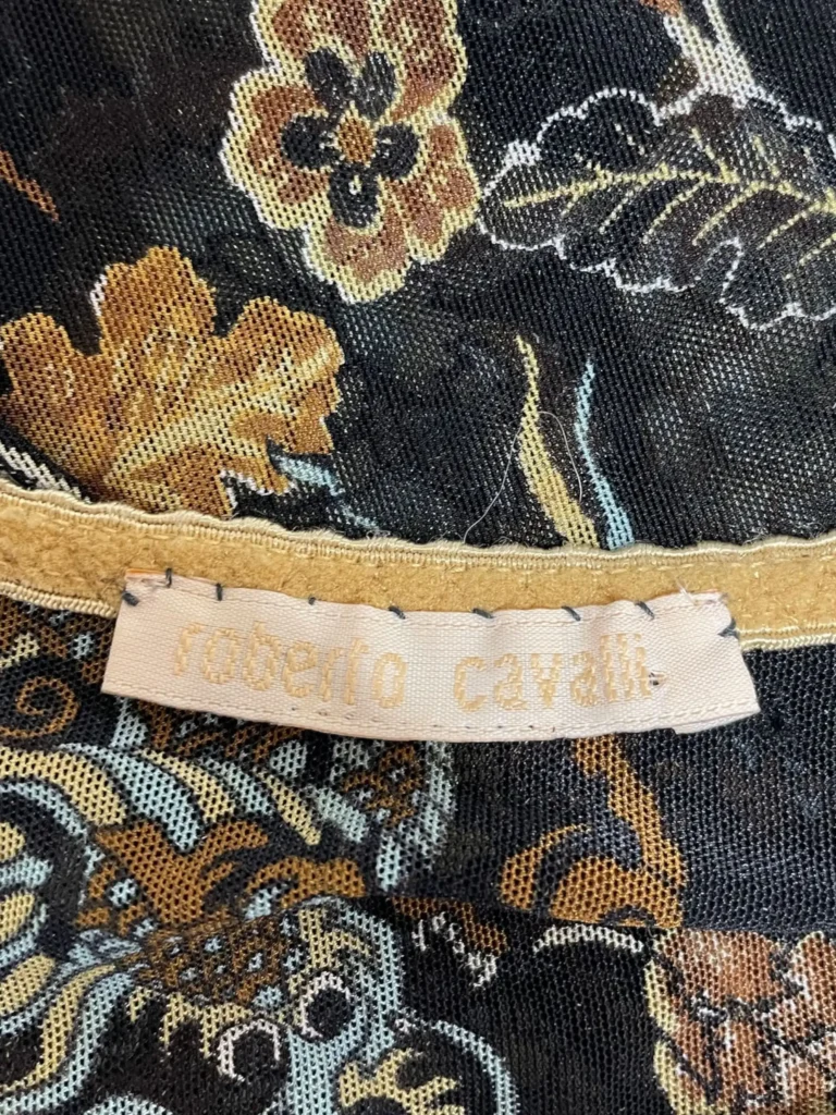 Abito corto in tessuto a rete con motivo chinoiserie animalier, S., foto 5 di 8