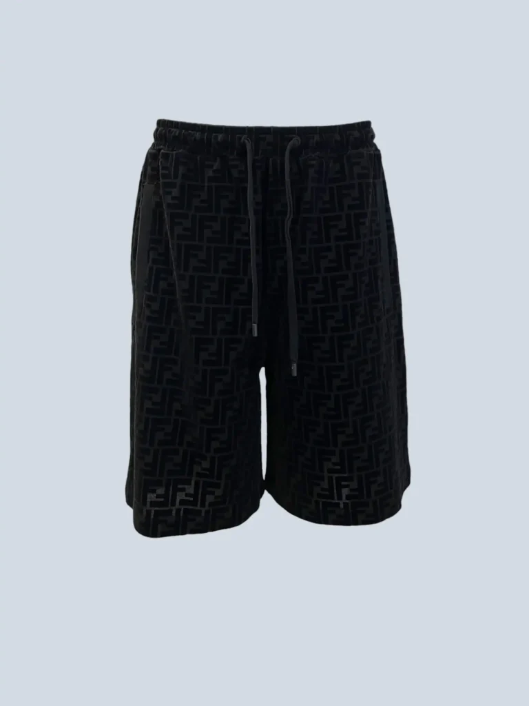 FF jacquard all-over cotton Bermuda shorts, 50.