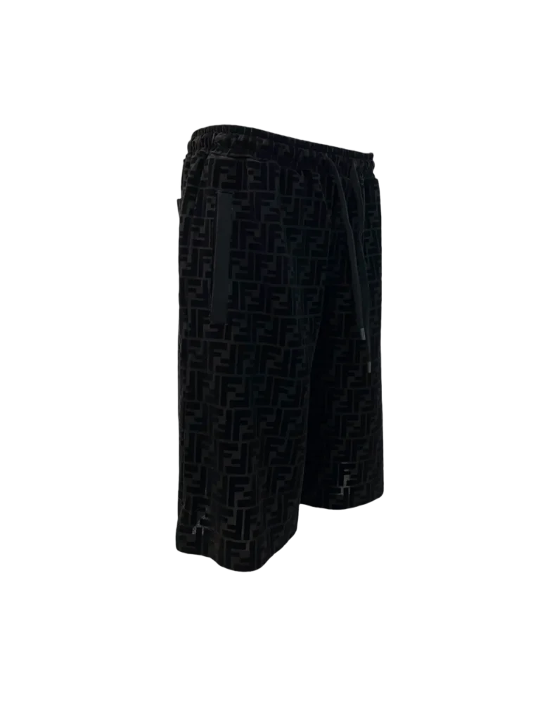 Bermuda in cotone FF jacquard all-over, 50., foto 2 di 7