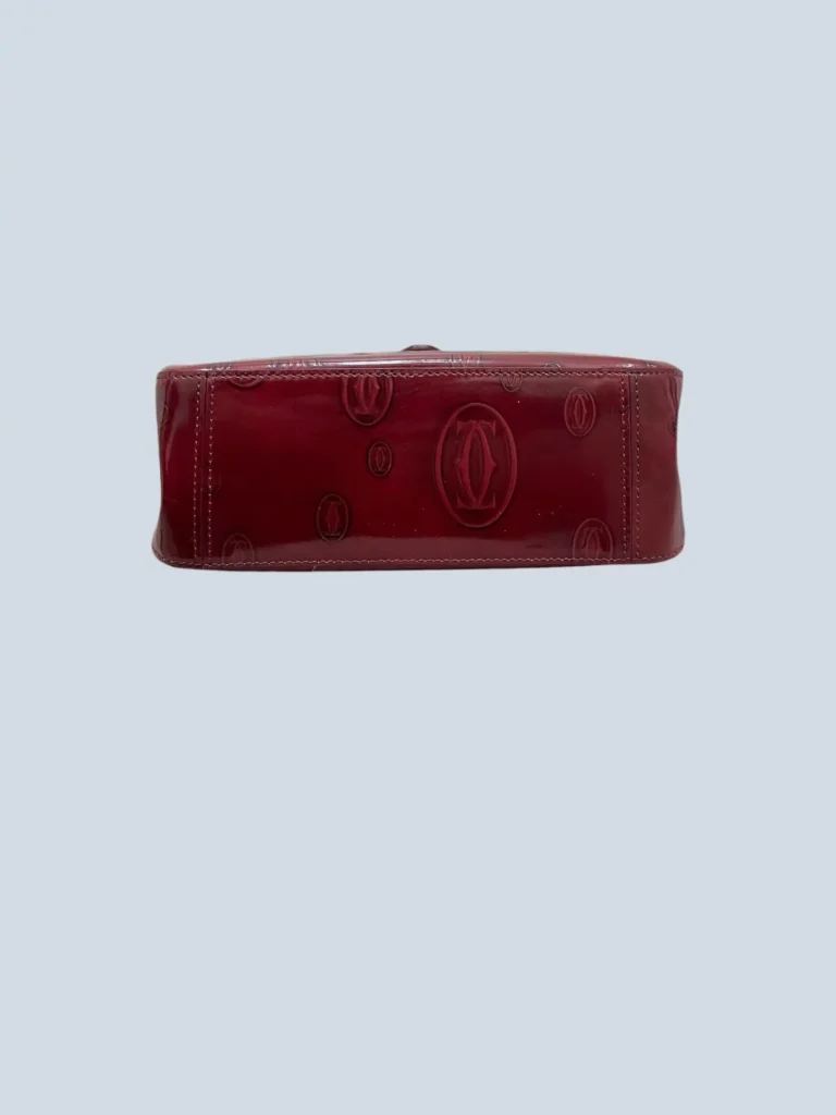 Borsa a mano Happy Birthday in pelle con motivo logo goffrato., foto 3 di 10