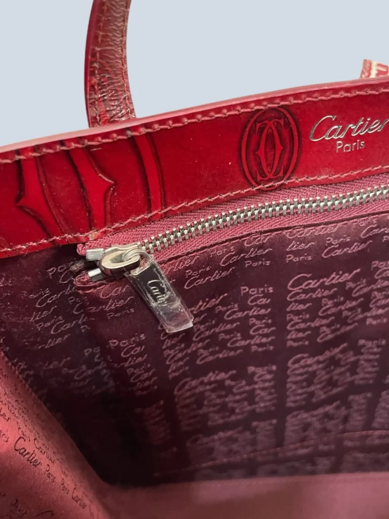 Borsa a mano Happy Birthday in pelle con motivo logo goffrato., foto 5 di 10