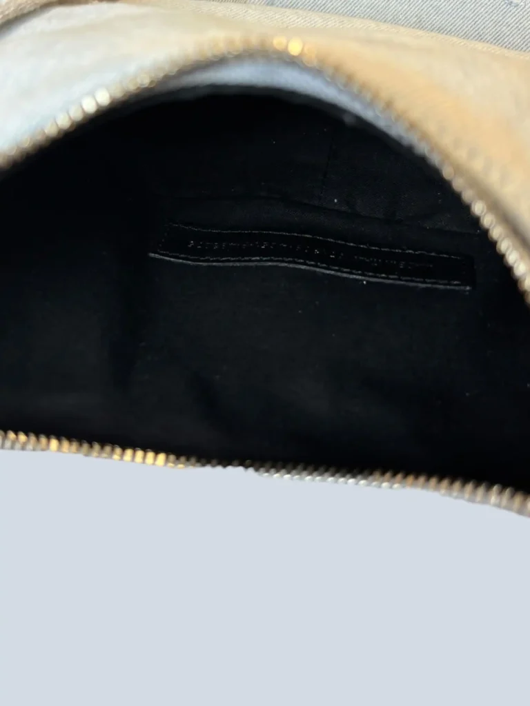 Borsa a spalla Le Cagole XS in denim e strass., foto 6 di 10