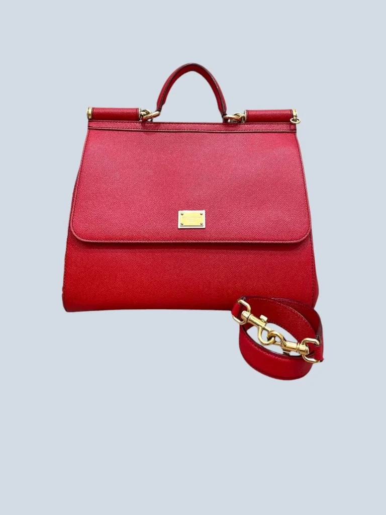 Borsa a spalla Sicily Large in pelle dauphine.